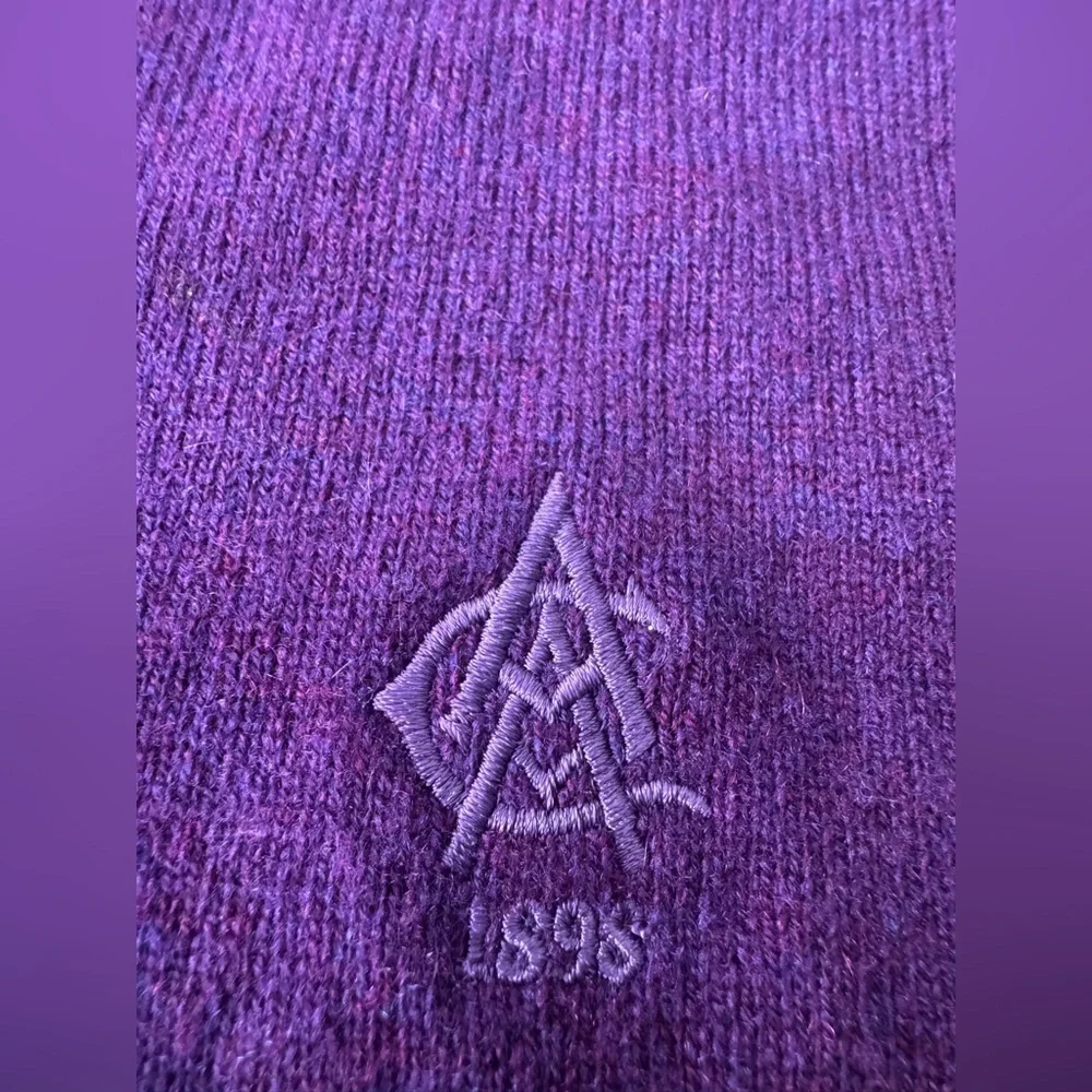 Peter Millar 100% Cashmere Sweater Vest | Atlanta Athletic Club | Purple | XL